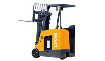 EKKO EK18RFL Stand-up Rider Forklift, 4000 lb Cap., 189″ Lift Ht. 48V