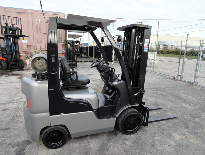 2009 Nissan Forklift 5,000lb capacity, 3 stage – All Quality Forklifts