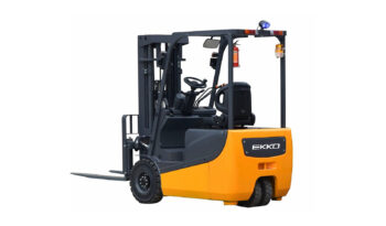 EKKO EK18AH 3 Wheel Electric Forklift, 4000 lb. Cap., 216″ Lift Ht. 48V